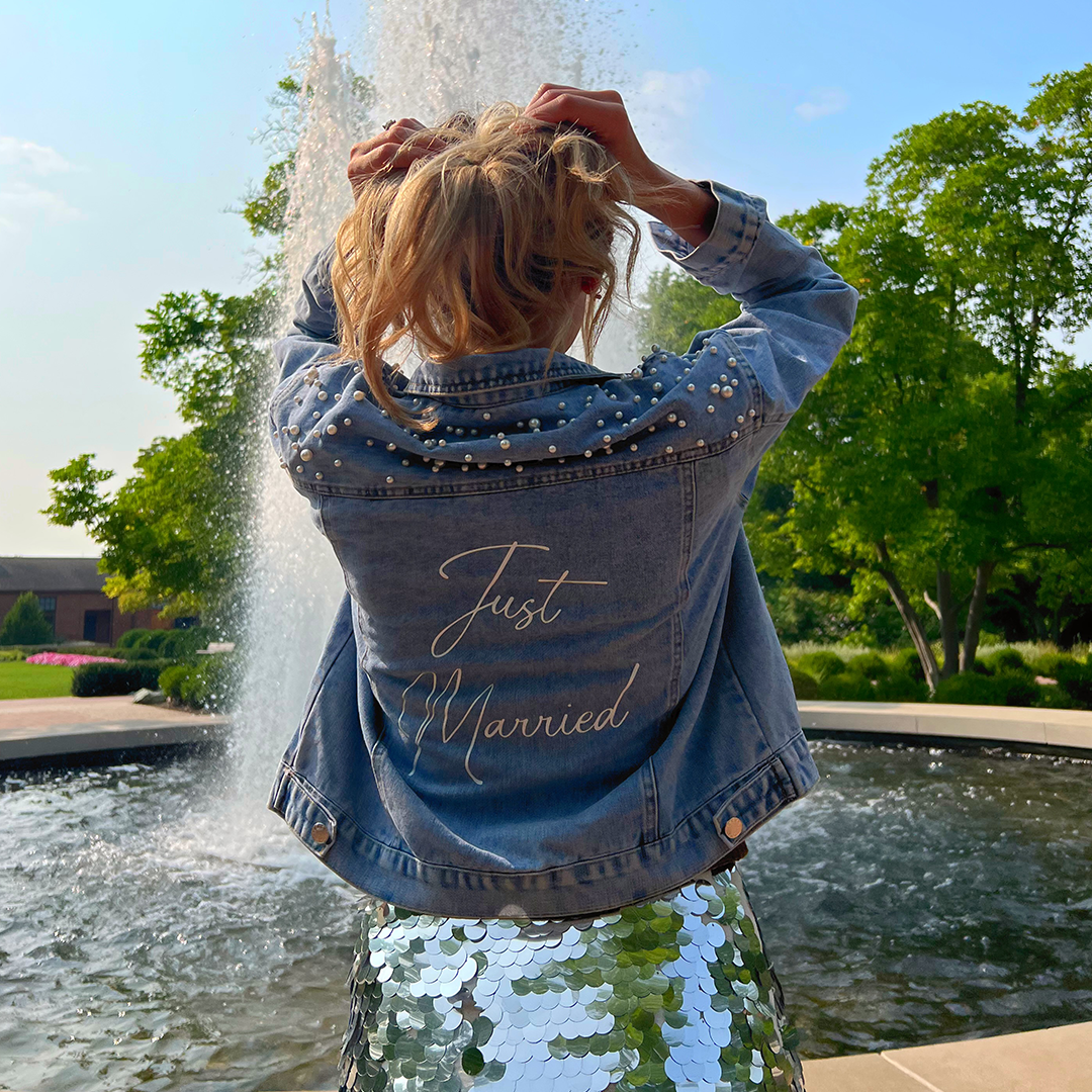 Wedding day Just Married jacket