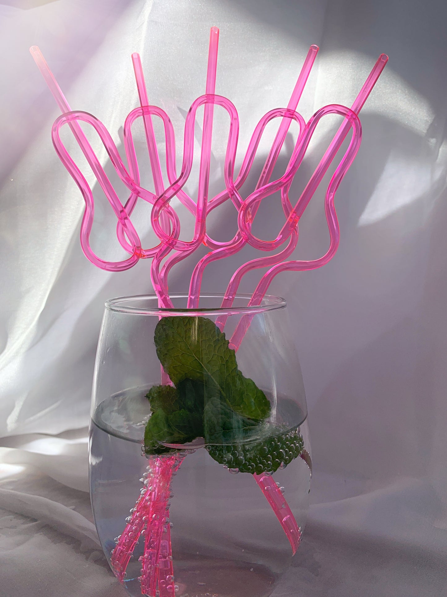 Pretty in pink straws