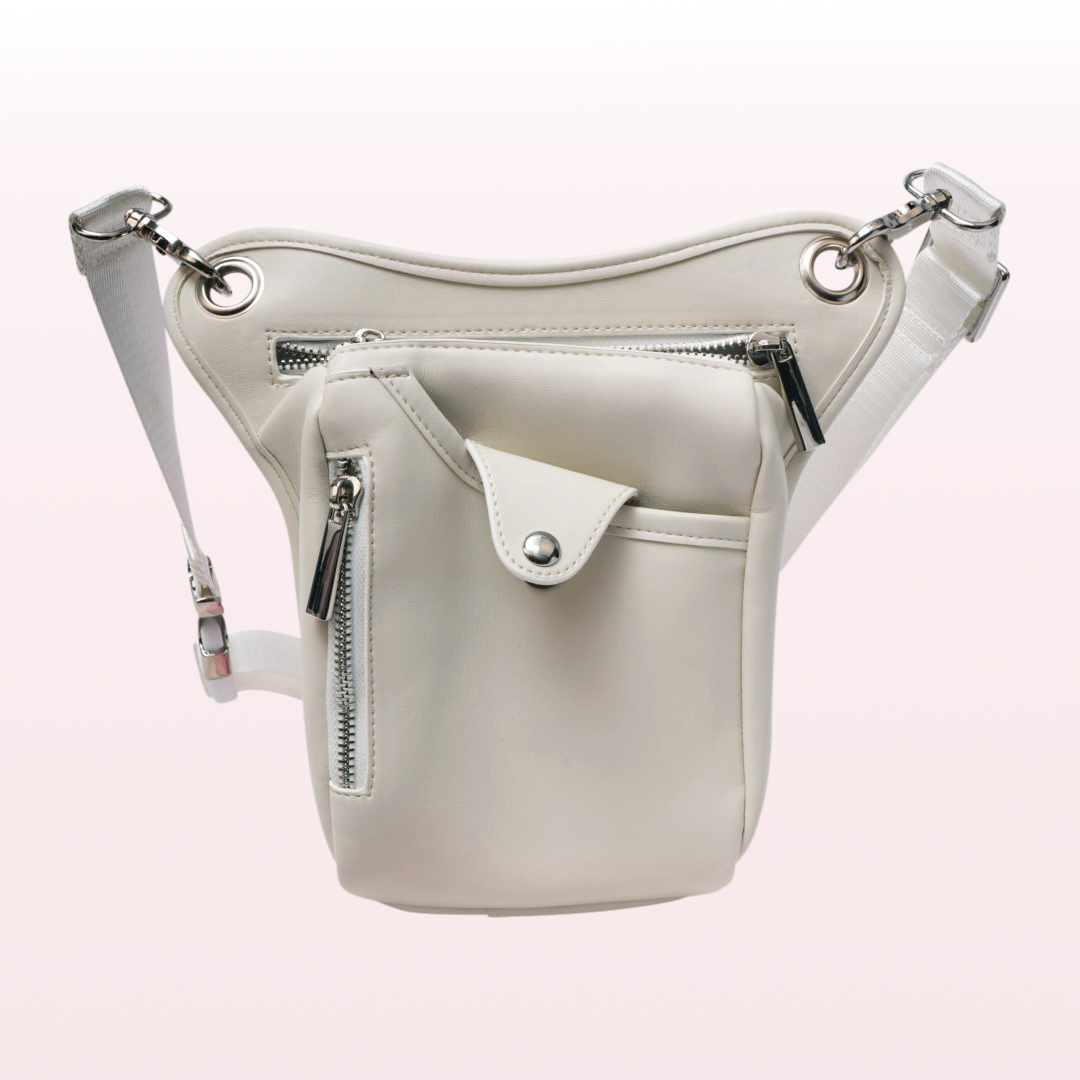 Her lip to 吸い取れる Vanti Bag silver バニティ