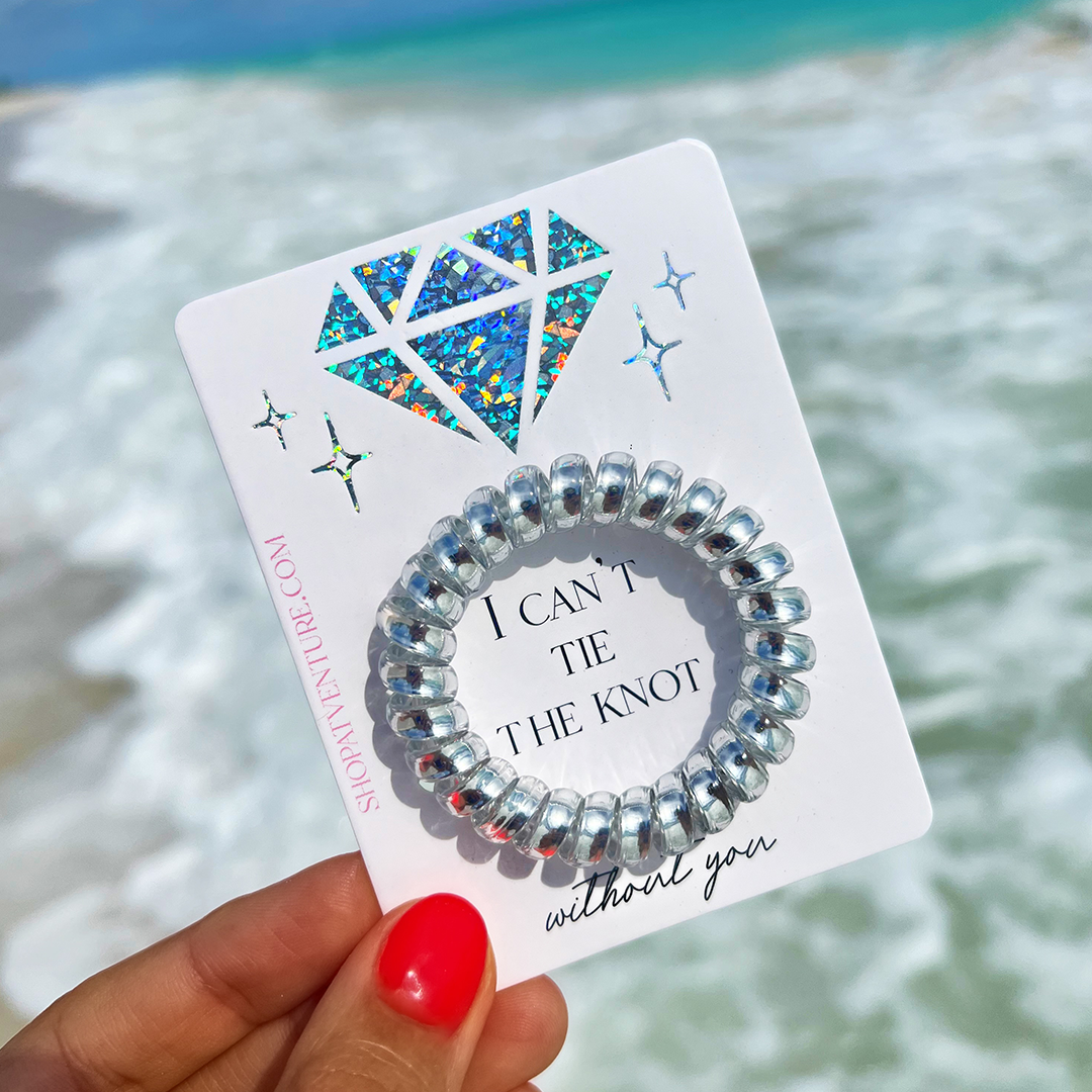 I Can't Tie The Knot gift hair ties