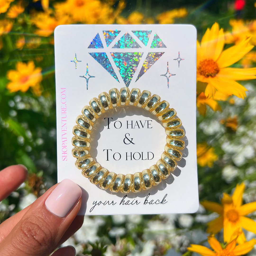 Bridal shower hair ties