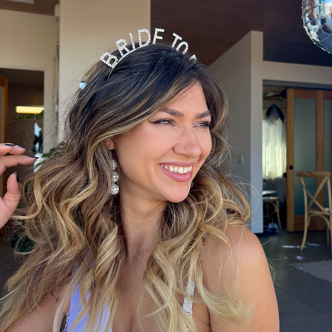 Sparkling Bride to Be headband