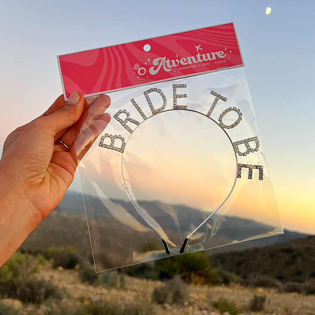 Bachelorette rhinestone headband
