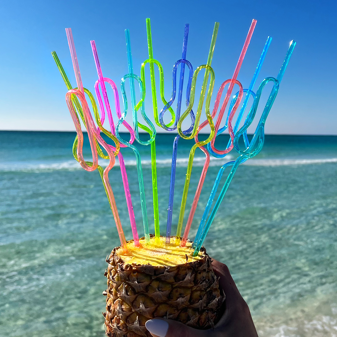 Multicolor rainbow straws