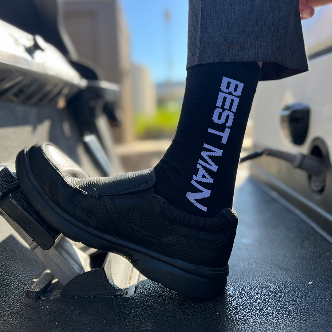 Groom and best man socks