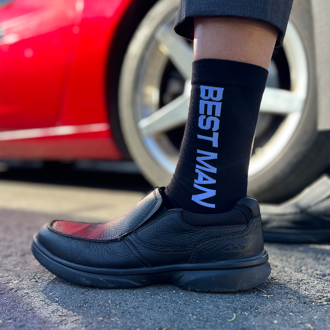 Wedding best man socks