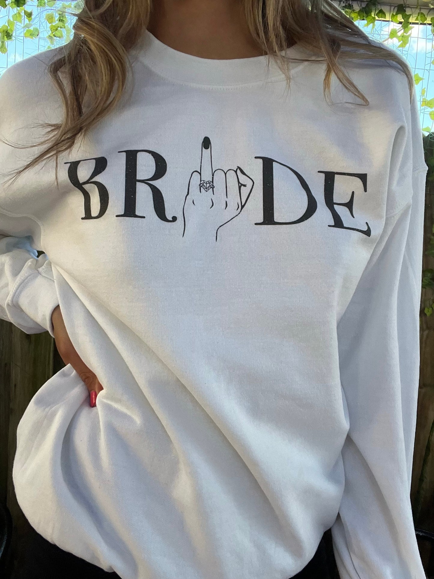 Custom bride sweatshirt