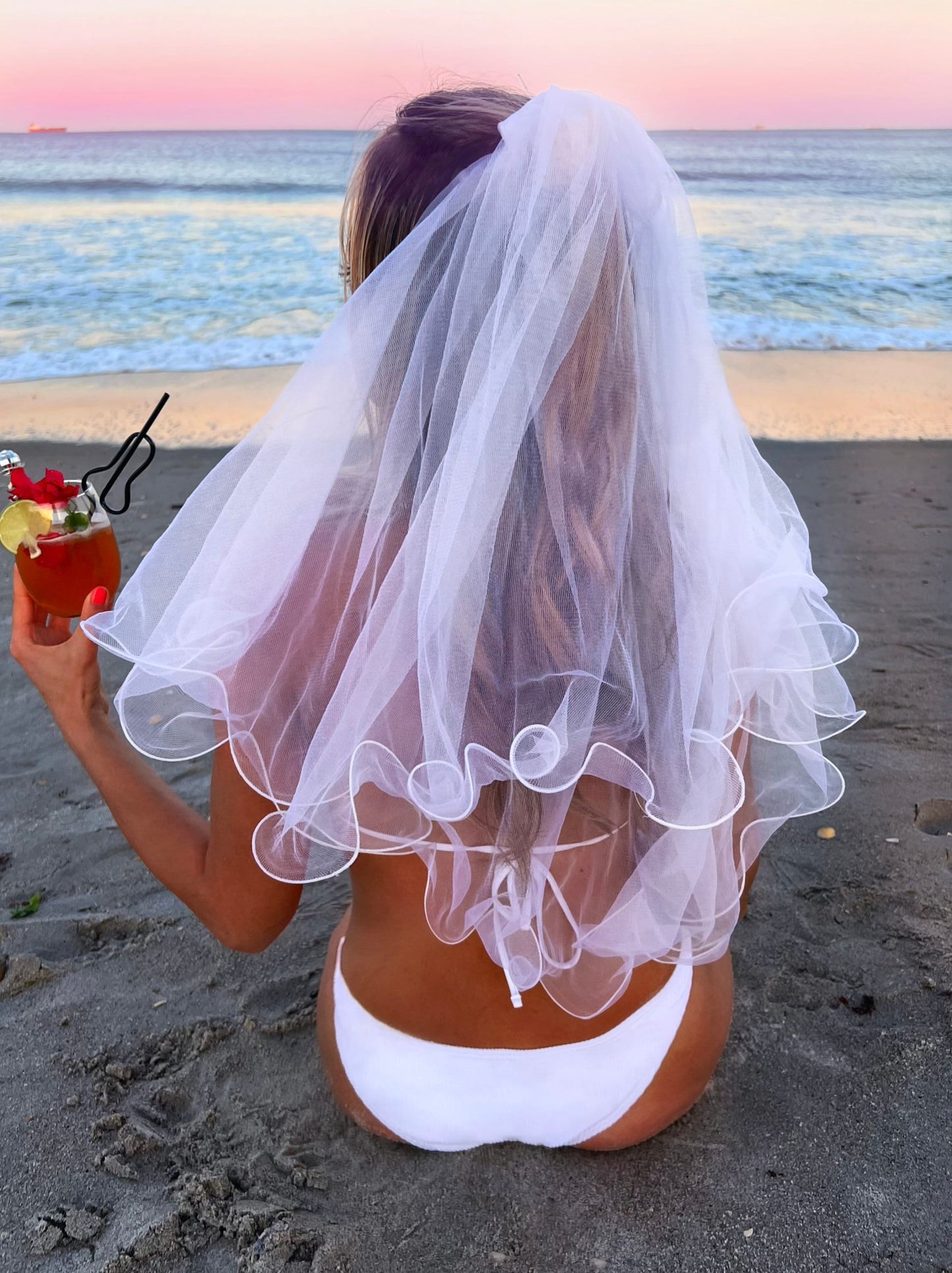 Elegant bachelorette veil