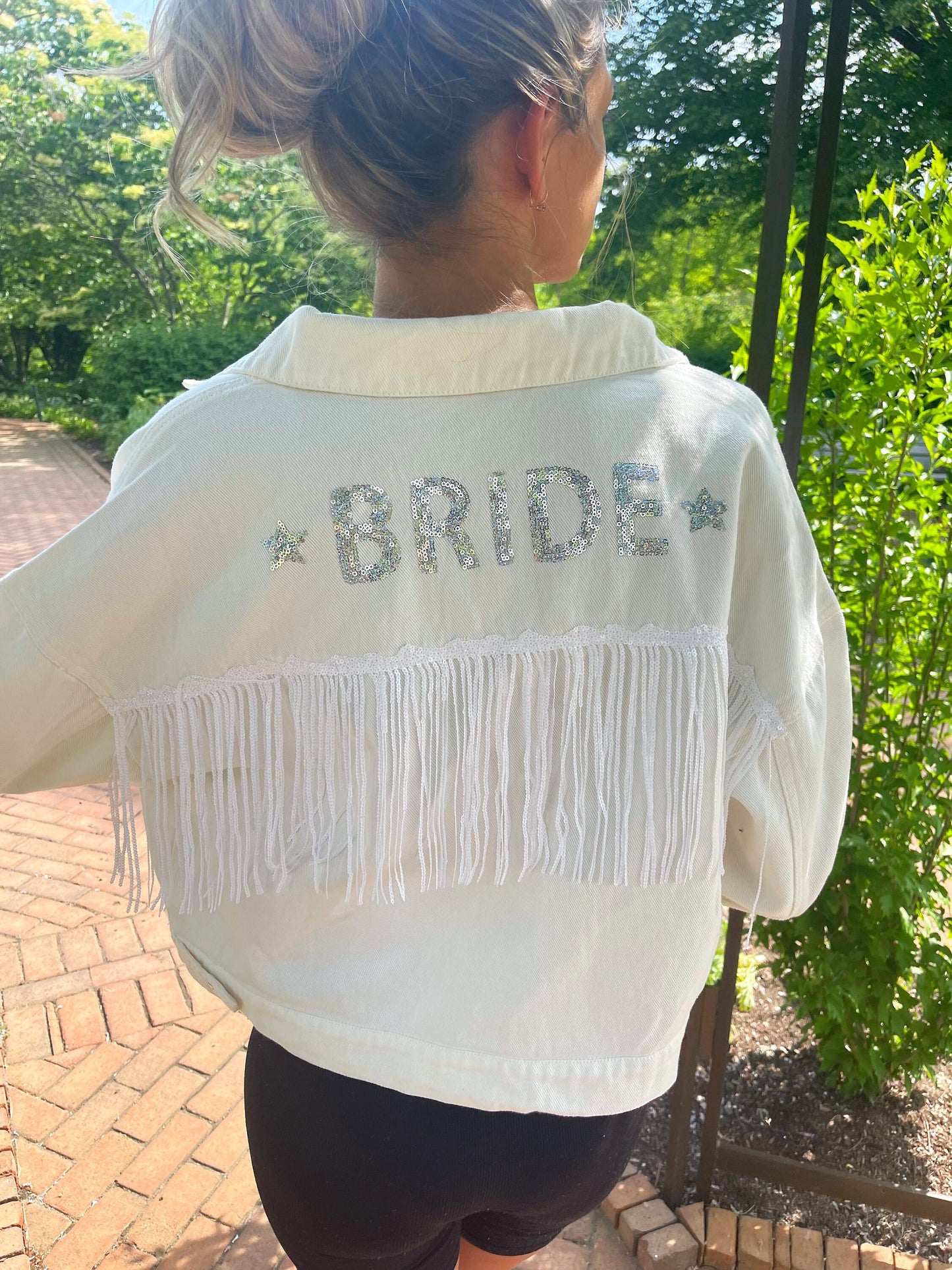 Personalized bride jacket