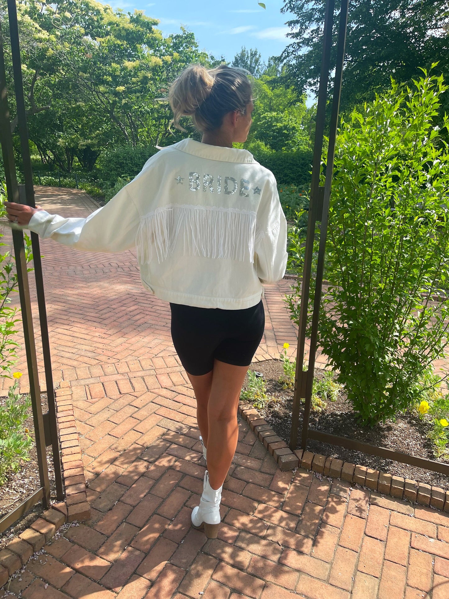 Rhinestone bride jacket
