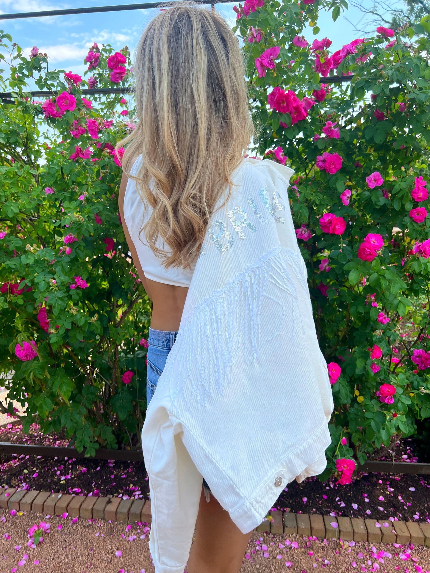 White bride jacket