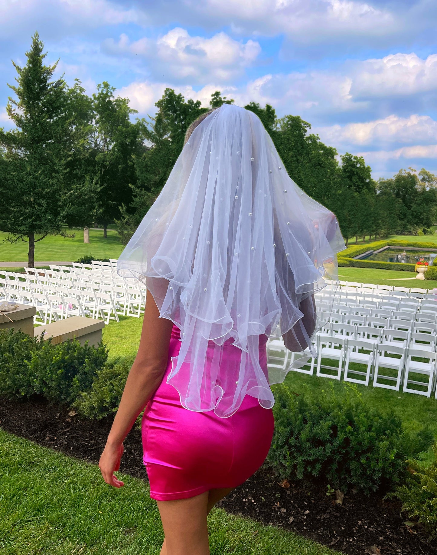 Fun bachelorette veil