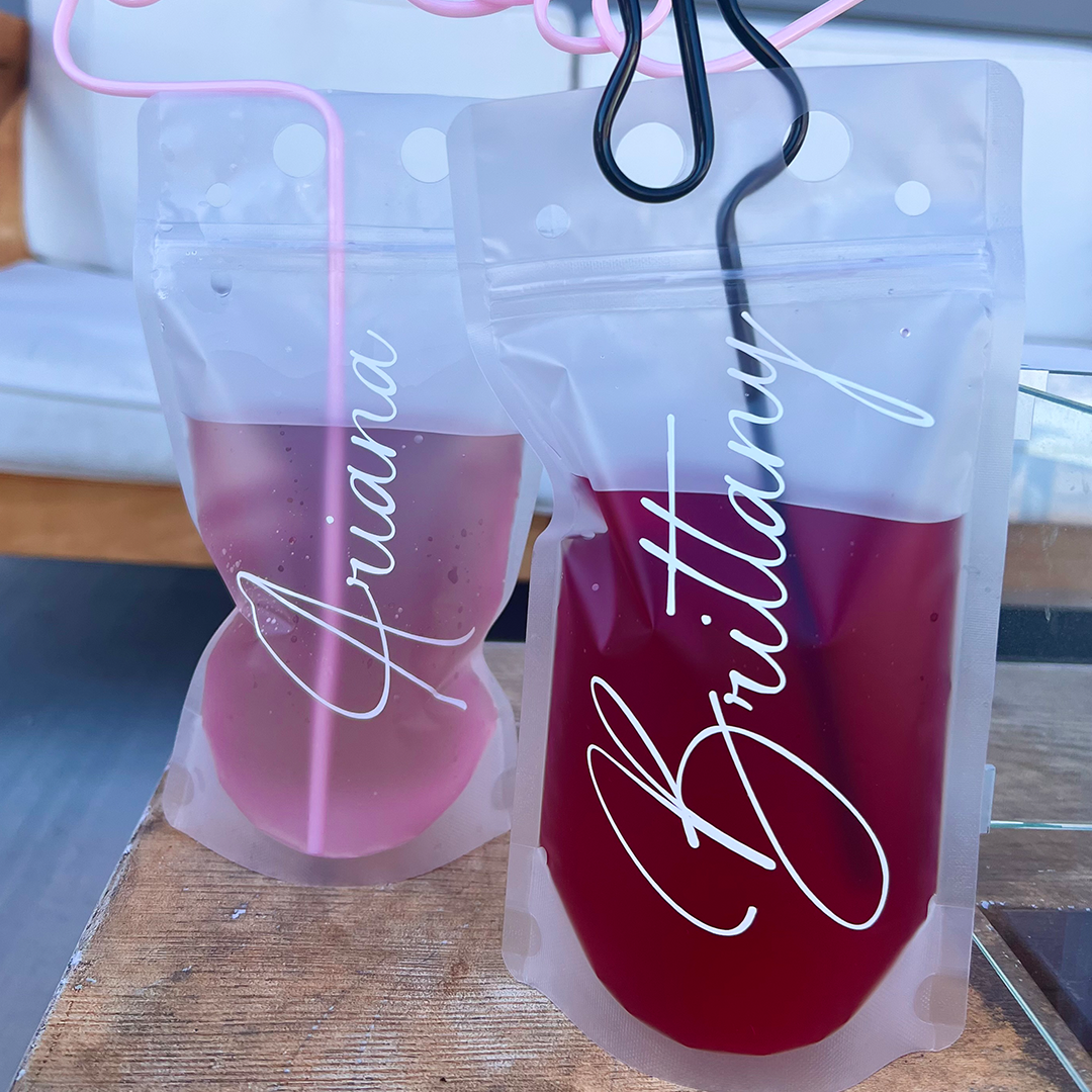 Wedding drink pouch
