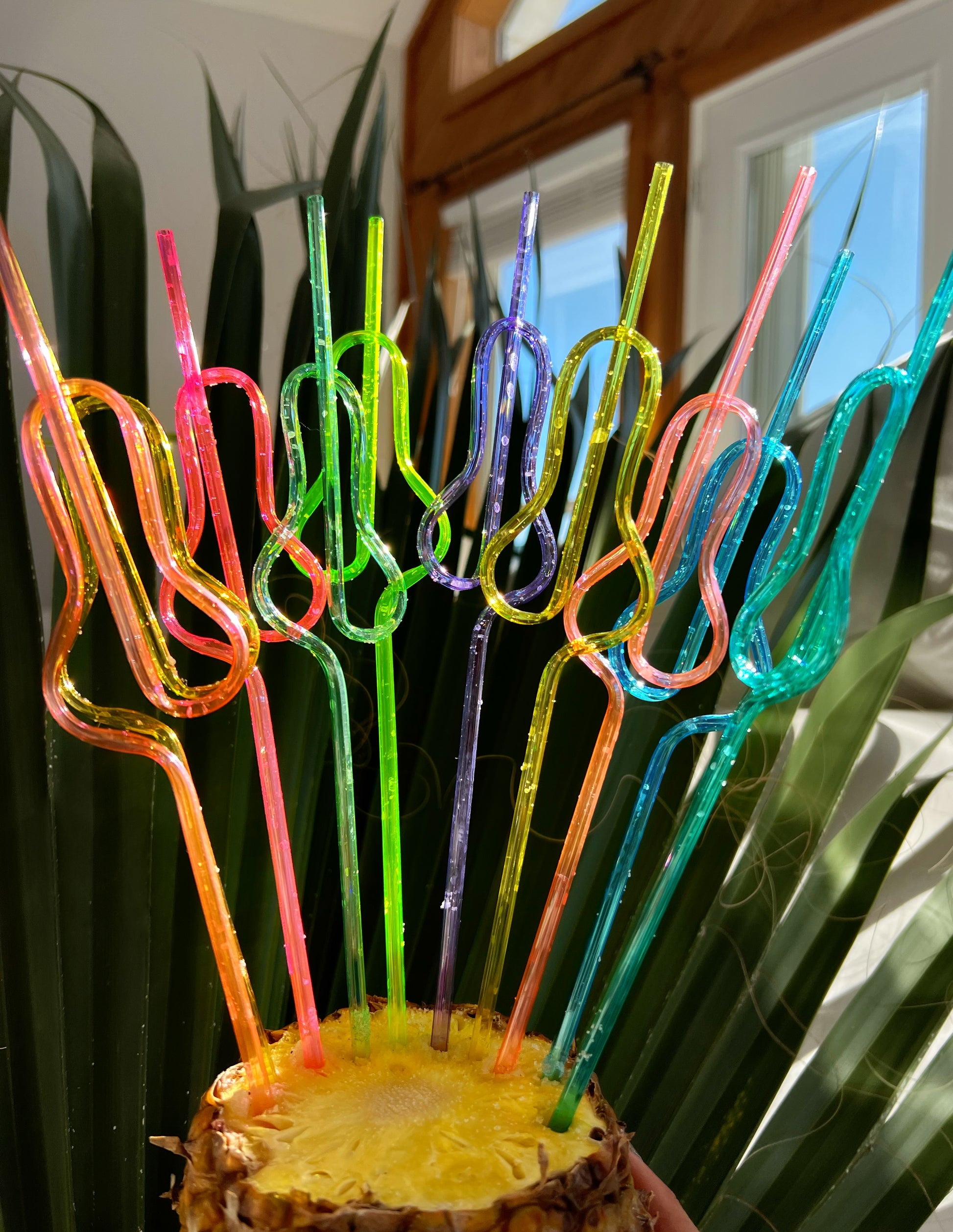 Colorful Less Naughty straws
