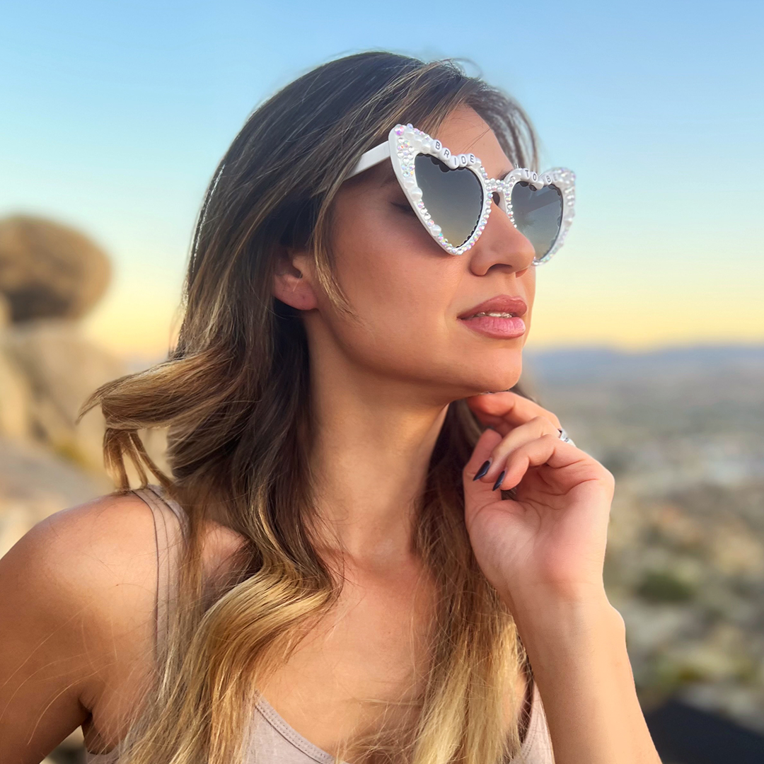 Glam bride to be sunglasses