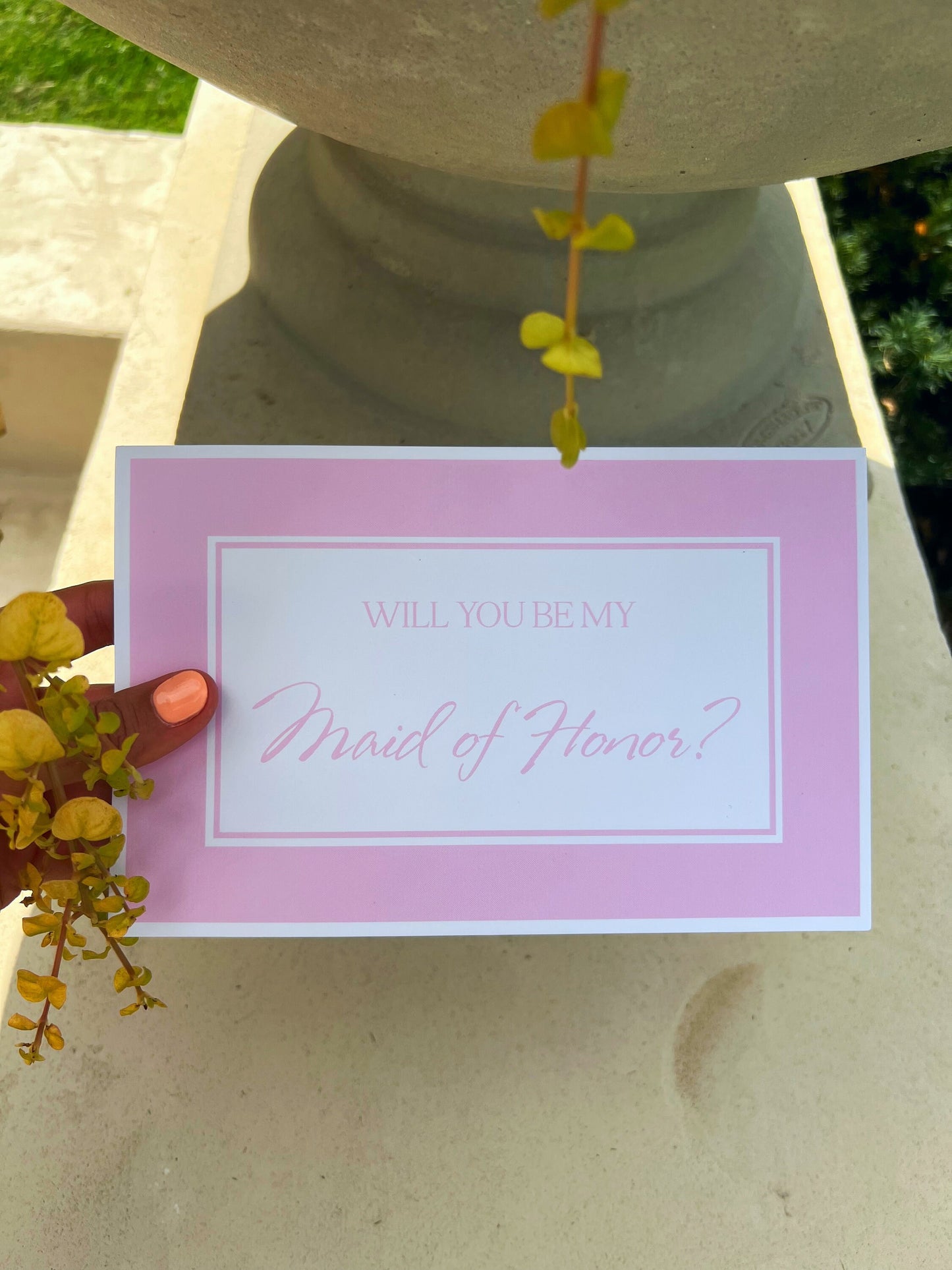 Personalized bridesmaid proposal box