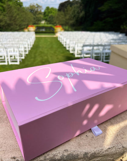 Blush pink keepsake box