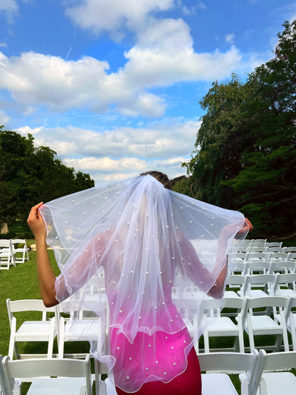 Stylish bachelorette veil